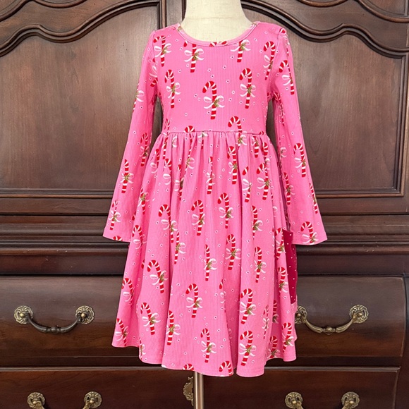 SweetHoney Other - Girls SWEETHONEY Pink Candy Cane Twirl Dress Size 5Y